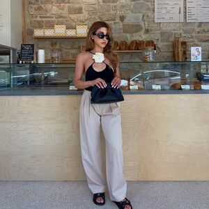 Babaton Light Beige Trousers